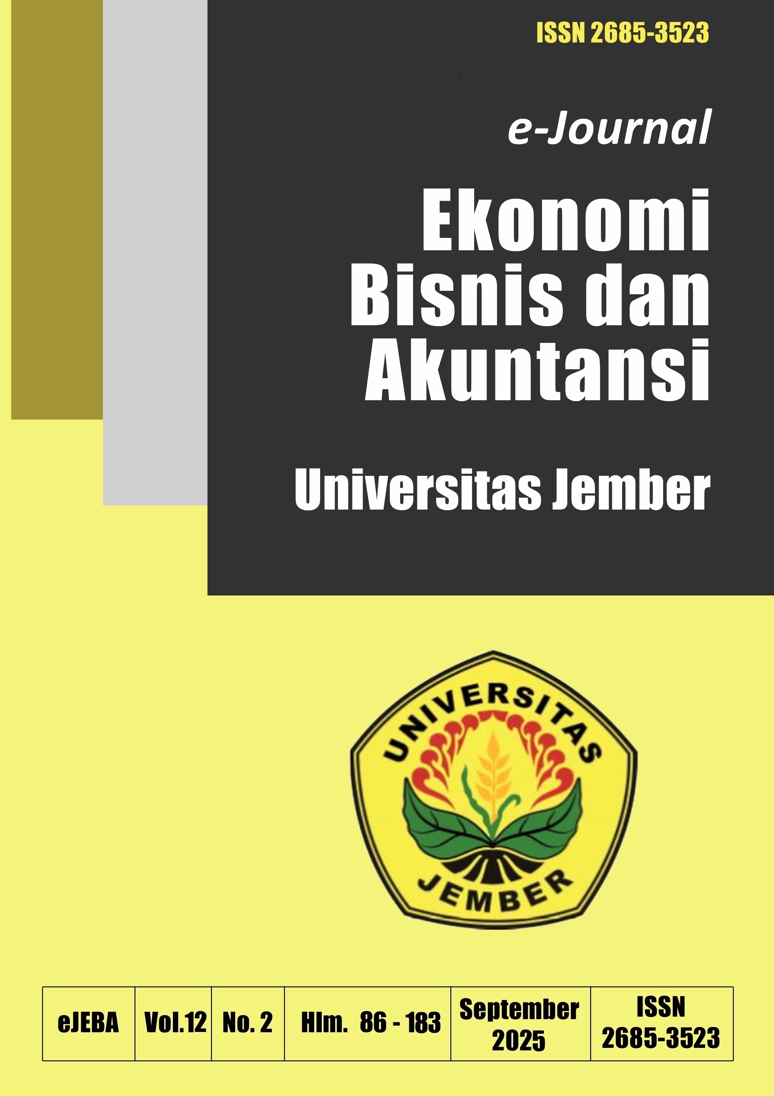 View Vol. 12 No. 2 (2025): e-JEBA Volume 12 Number 2 Year 2025